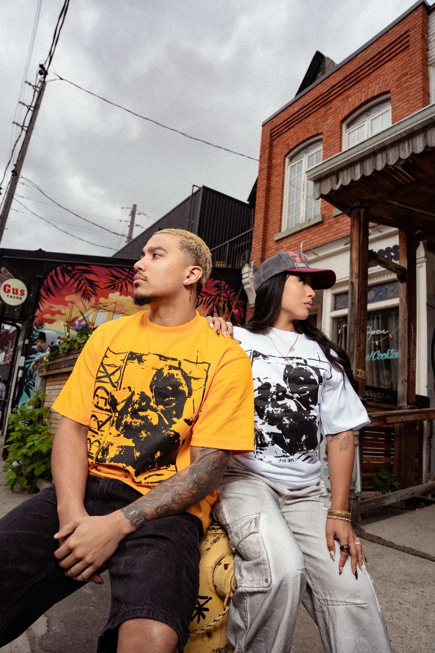 White & Black "Art of Chaos" Tees