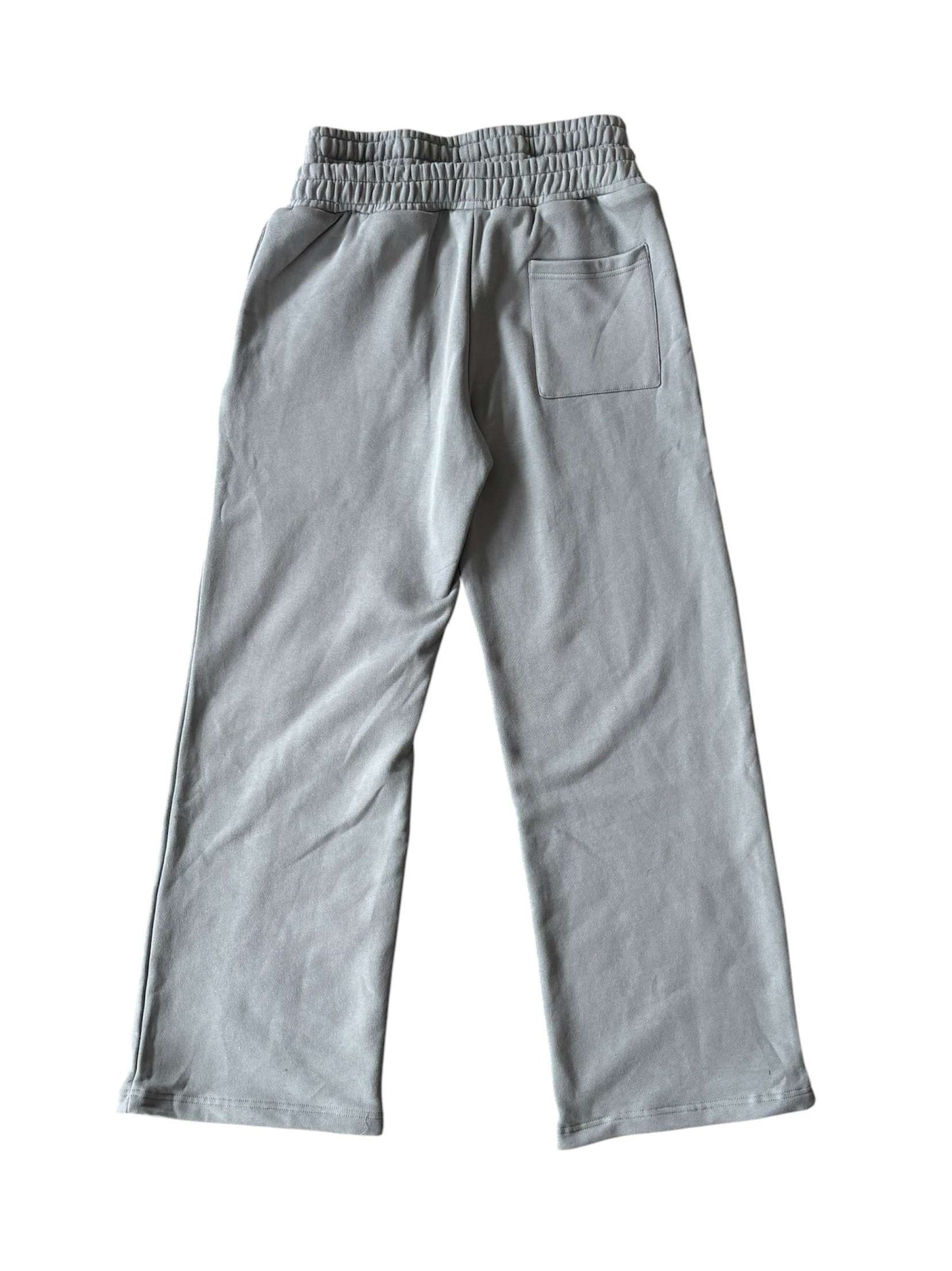 Bordeaux Script Logo sweatpants Grey