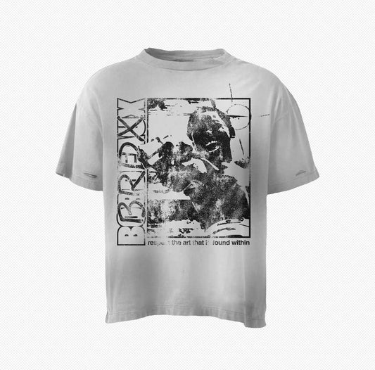 White & Black "Art of Chaos" Tees