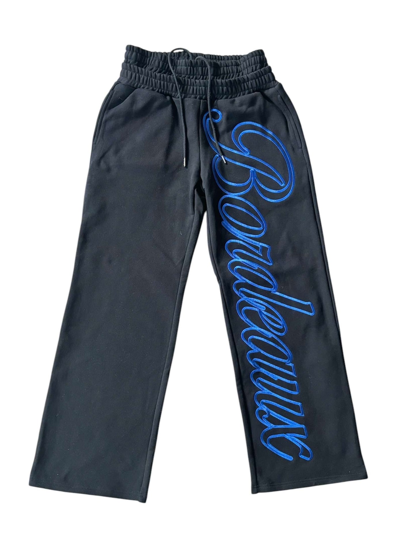 Bordeaux Script Logo sweatpants Blue